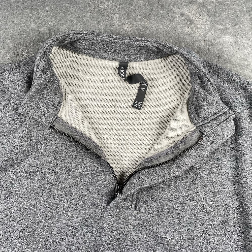 Vuori Cypress 1/4 Zip Sweatshirt Mens Size‎ XL Heather Grey Long Sleeve Pullover - Picture 6 of 14